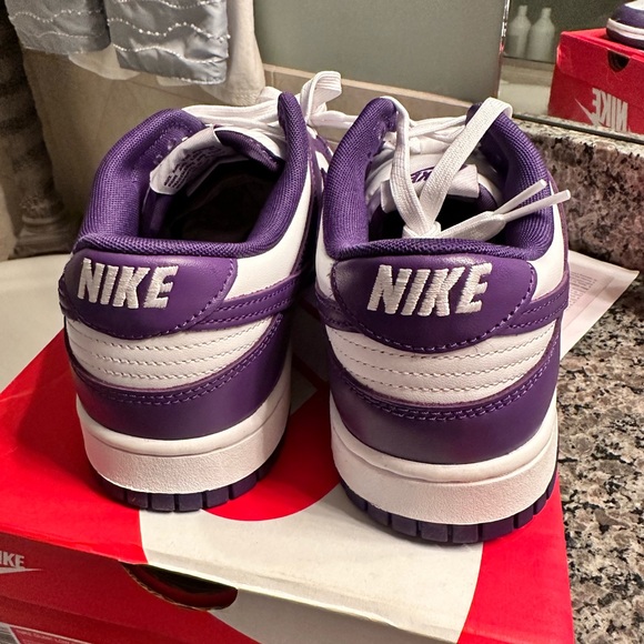 Nike Dunk Low Retro Purple/white, brand new, size 10 - Picture 4 of 5
